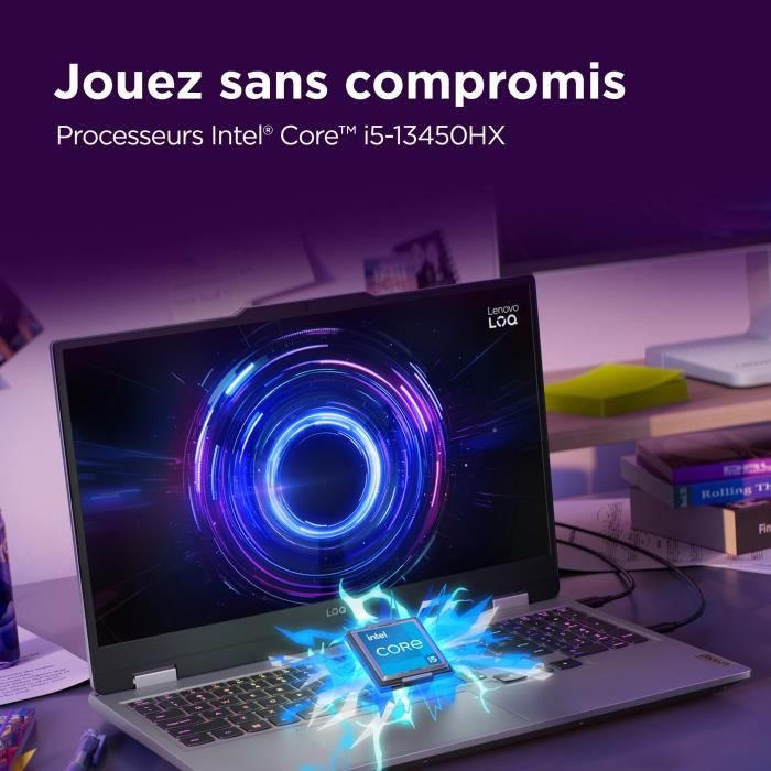 LENOVO LOQ 15IRX10 Gaming Laptop PC | Without Windows - 15'' FHD 144hz - Core i5-13450HX - RTX 5060 115W - 16 GB RAM - 512 GB SSD