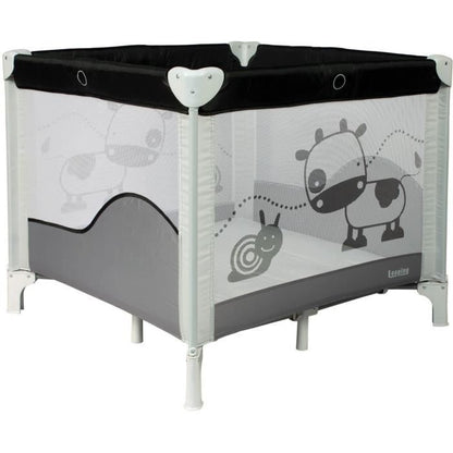 BAMBISOL - Folding Baby Playpen/Crib 90x90cm with 2 Sleeping Levels - Carrying Bag, Play Area