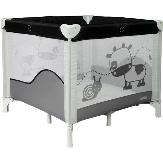 BAMBISOL - Folding Baby Playpen/Crib 90x90cm with 2 Sleeping Levels - Carrying Bag, Play Area