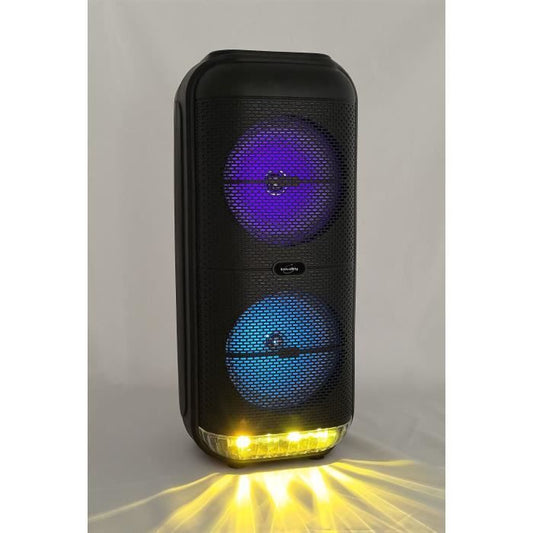 Luminous Karaoke Speaker - INOVALLEY - KA22-BTH - Bluetooth V5.0 - 49 cm - 500 W - Black
