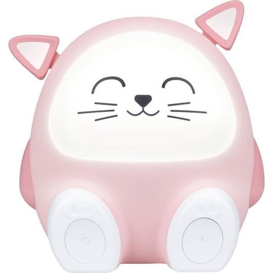 Light speaker & night light - BIGBEN - Cat - Bluetooth 5.0, 15W, Adjustable night light, Timer, USB-C battery