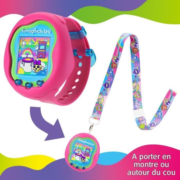 Bandai  Tamagotchi Uni  Tamagotchi connected with watch bracelet  Virtual pet  Pink model  43351