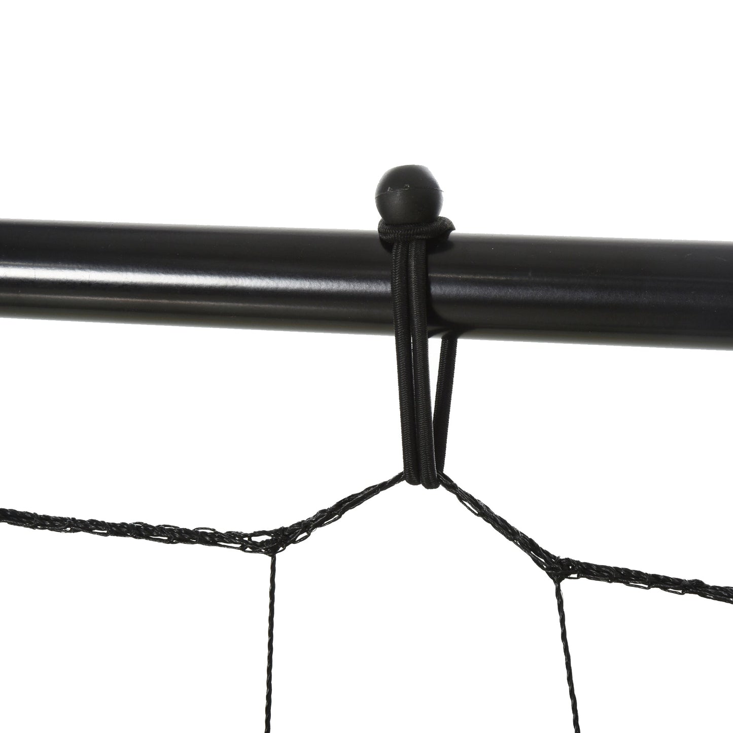 HOMCOM Kickback Fußball Rebounder Tor Rückprallwand Netz für Fußball, Basketball und Baseball, Stahl+PE, Gelb+Schwarz, 184 x 63 x 123 cm