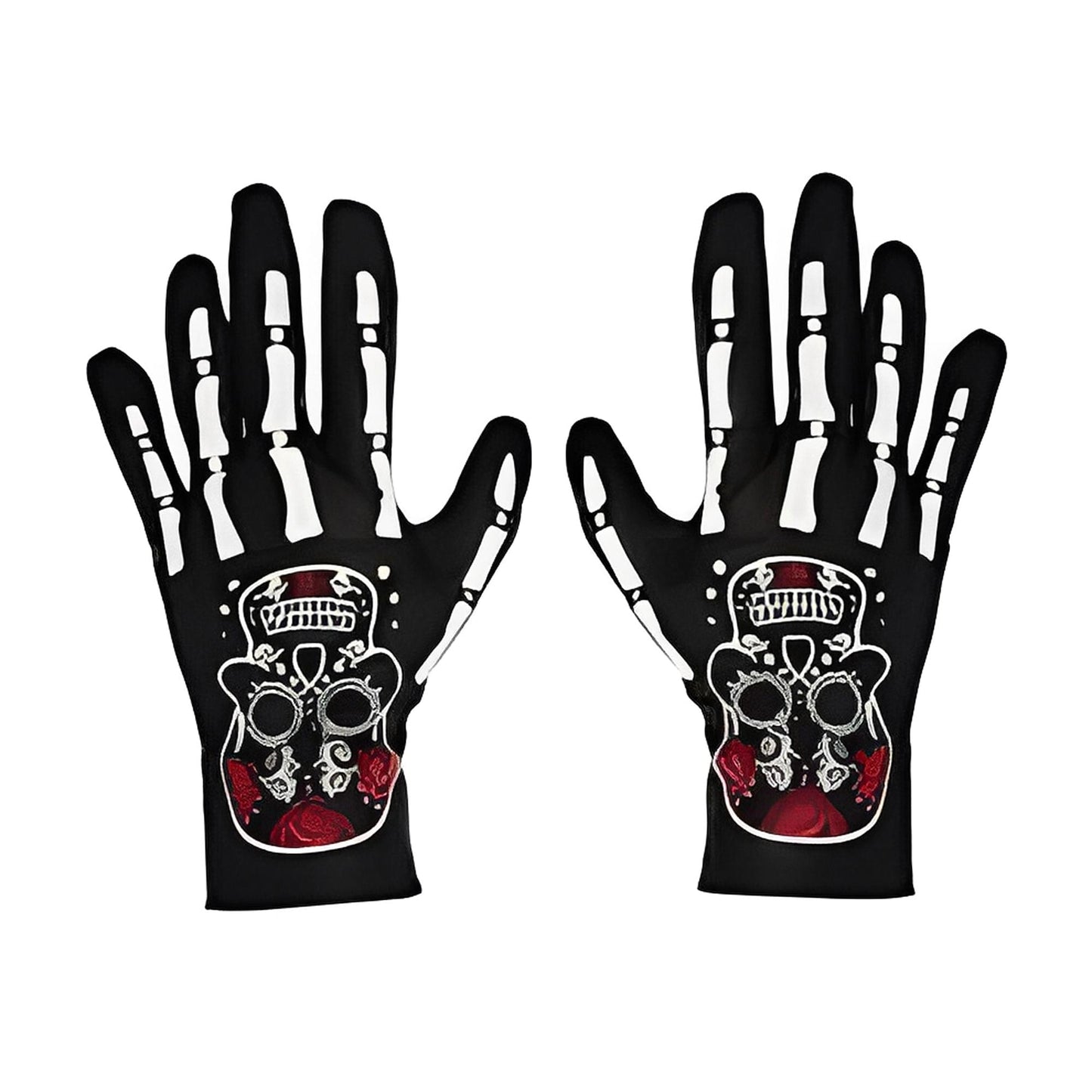 Skeleton Adult Costume Gloves