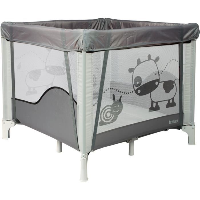 BAMBISOL - Folding Baby Playpen/Crib 90x90cm with 2 Sleeping Levels - Carrying Bag, Play Area