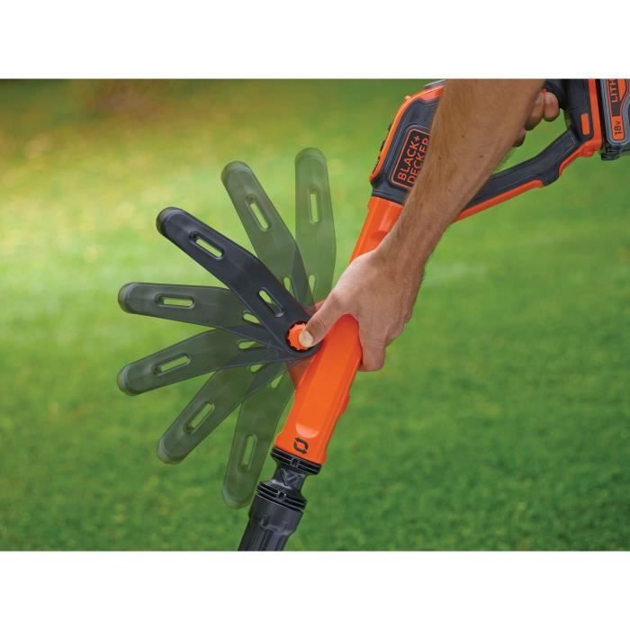 BLACK & DECKER POWERCOMMAND  18V LITHIUM Cordless 30cm String Trimmer - 4Ah - 1 battery - 1 spool of 10m 1.6mm line - 1 charger
