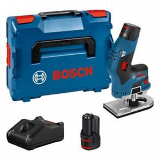 Bosch Professional GKF 12V-8 trimmer with 2 x 3.0 Ah batteries, in Lboxx - 06016B0000