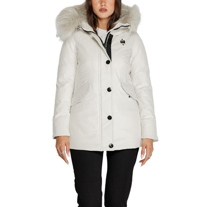 White Polyester Parka