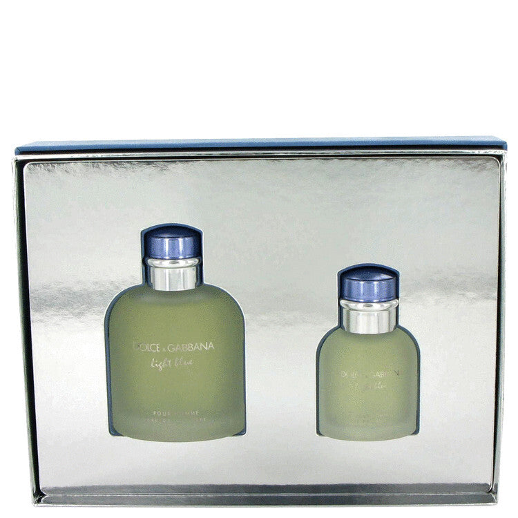 Light Blue Gift Set By Dolce & Gabbana - Size: 4.2 oz Eau De Toilette Spray + 1.3 oz Eau De Toilette Spray