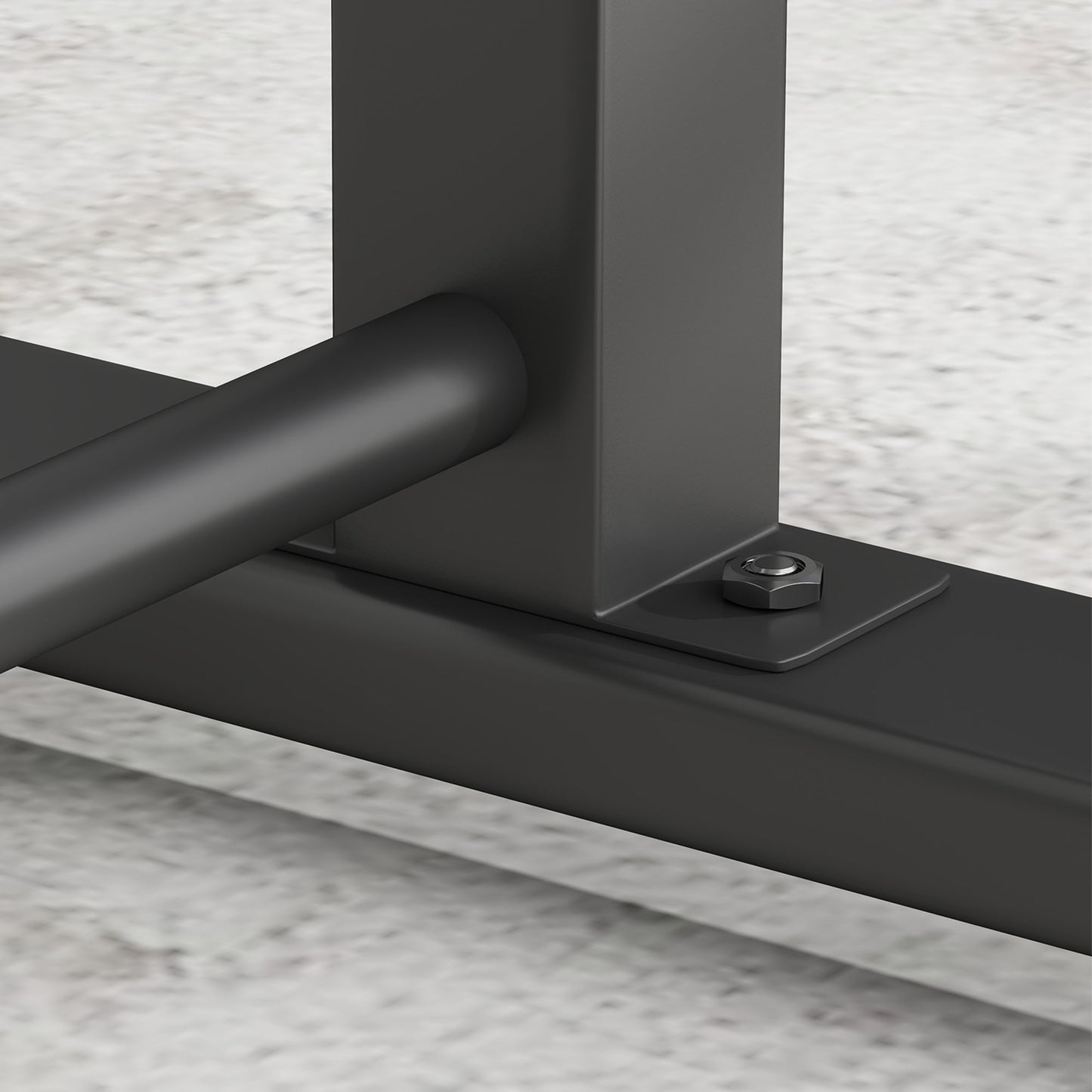 SPORTNOW Dip-Station, Liegestütz-Ständer, 93-117 cm höhenverstellbar, 540 kg Belastbarkeit, Ganzkörper-Training, Schwarz