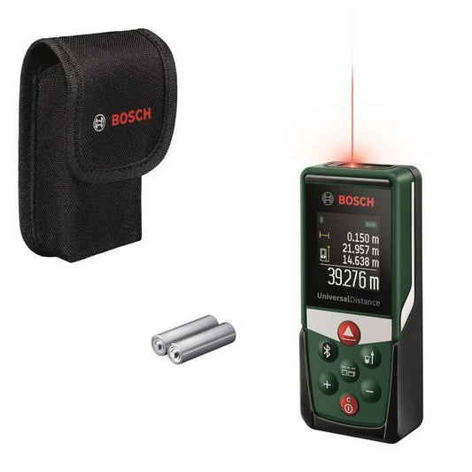 Bosch UniversalDistance 40 C laser distance meter (precise distance measurement up to 40 m, Bluetooth connectivity, functions