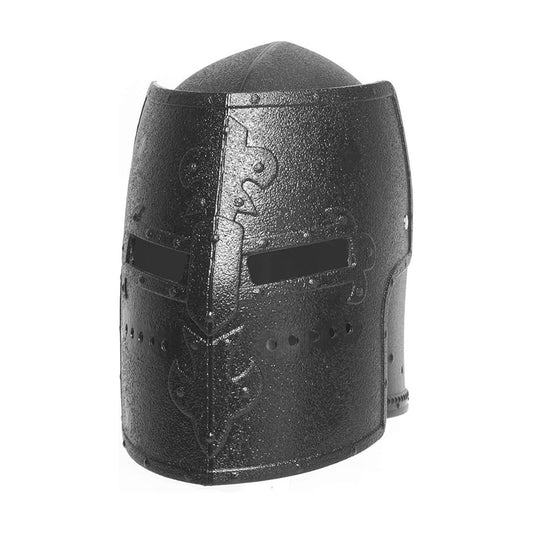 Knight Box Helmet Black Adult Costume OS