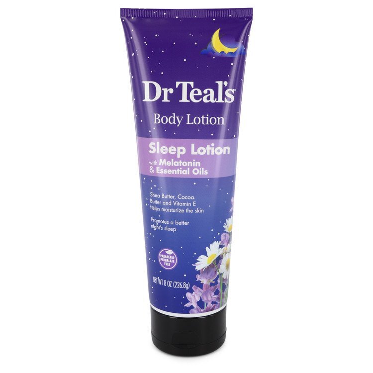 Dr Teal's Sleep Lotion Sleep Lotion with Melatonin & Essential Oils Promotes a better night's sleep (Shea butter Cocoa Butter and Vitamin E By Dr Teal's - Size: 240 ml Sleep Lotion with Melatonin & Essential Oils Promotes a better night's sleep