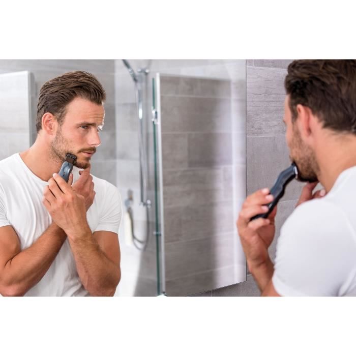 WAHL 09918-1416 - Rechargeable Groomsman beard trimmer - Corded or cordless - Autonomy 60 min - 4 cutting guides 1.5 mm to 12 mm
