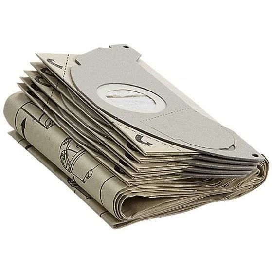 Pack of 5 paper filter bags for Kärcher A 2120/3001/2501/2601/WD 2500 vacuum cleaners