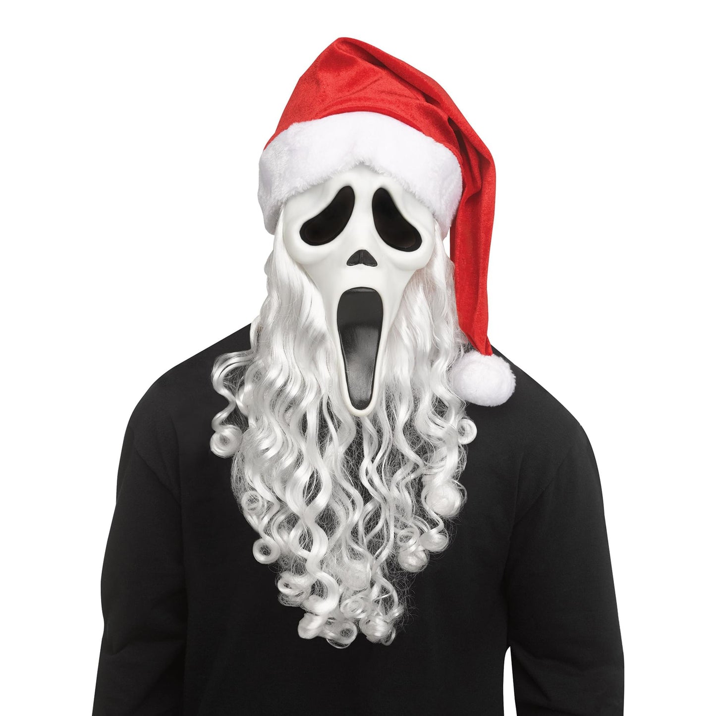 Scream Ghost Face Santa Adult Costume Mask
