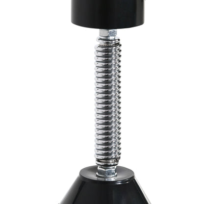 HOMCOM Boxgestell mit Speedball & Reflexstange, Wandmontage, höhenverstellbar, Schwarz/Rot