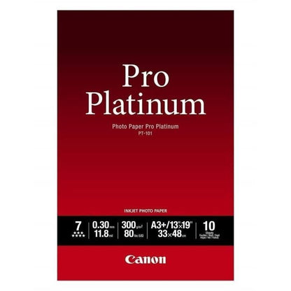 CANON Pack of 1 Photo Paper Platinum Pro 300g / m2 - PT-101 - A3 + - 10 Sheets