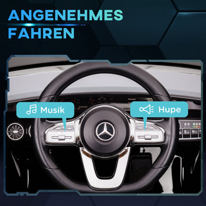 AIYAPLAY Kinder-Elektroauto, fernsteuerbar, mit Transportrollen, LED-Lichter, Hupe, für Kinder von 3-6 Jahren, Schwarz