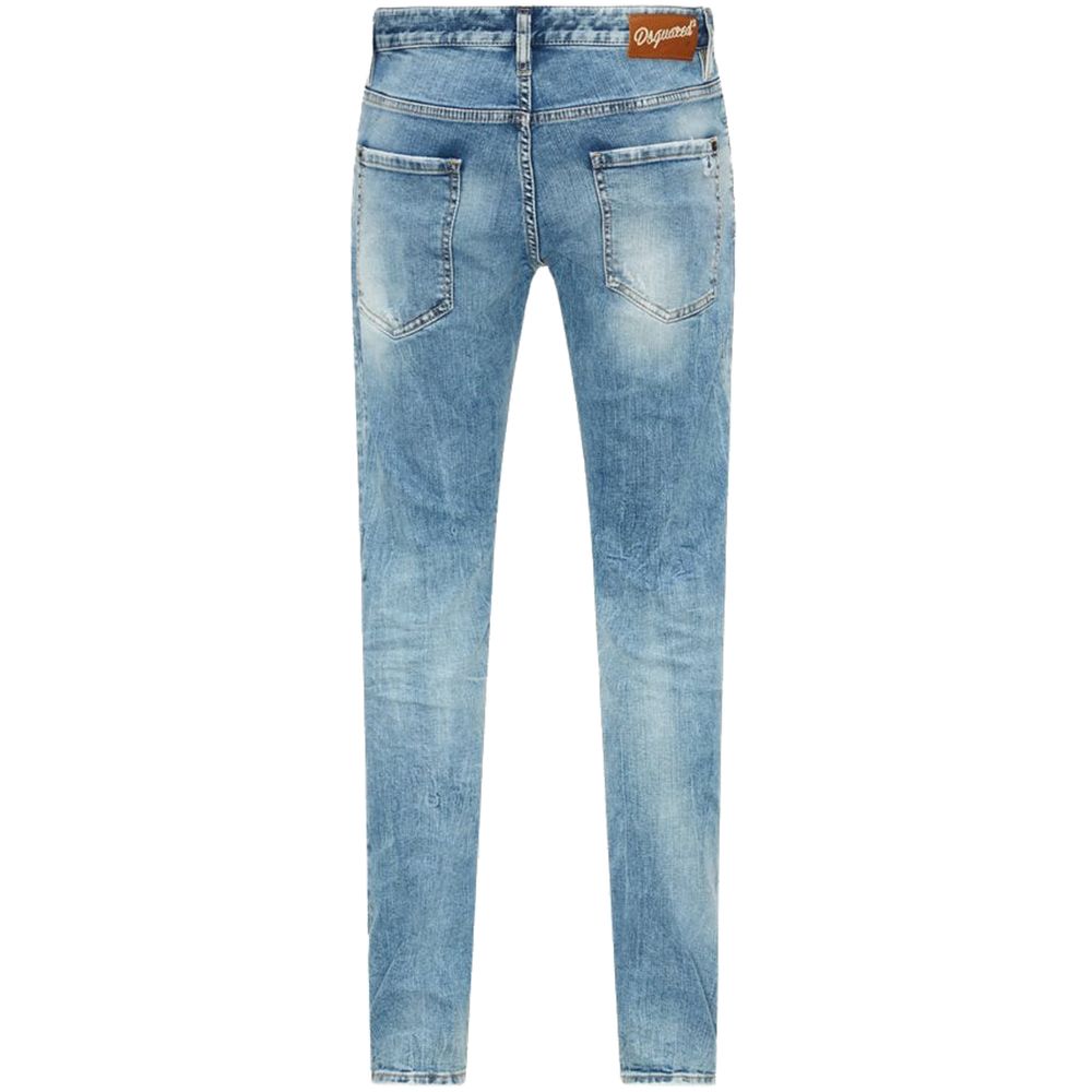 Blue Cotton Men's Slim Fit Jean