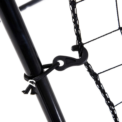 HOMCOM Baseball-Rückprallnetz, wetterbeständig, Metallrahmen, grüne Trefferzone, 174H x 123B x 90T cm