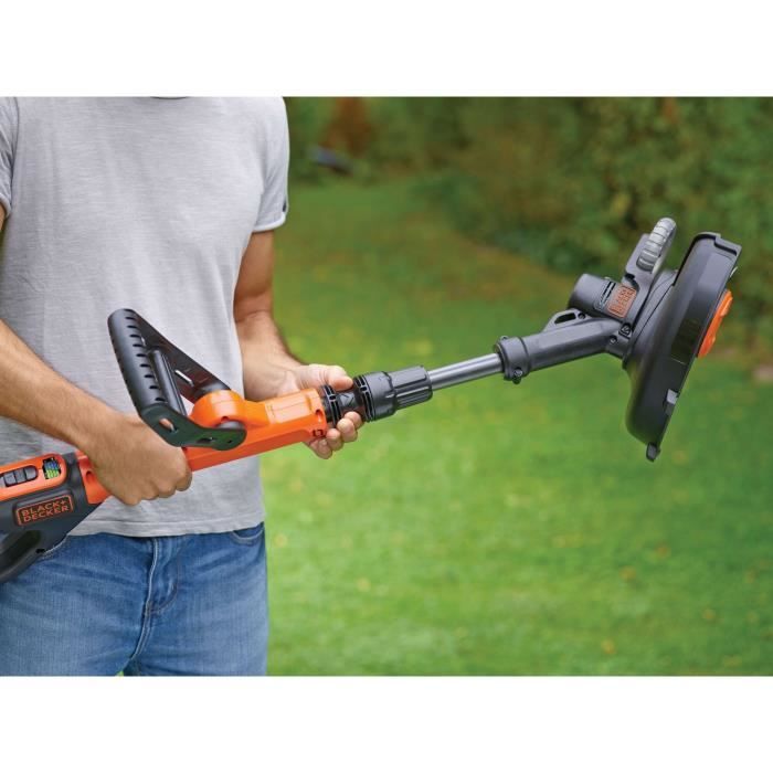 BLACK & DECKER POWERCOMMAND  18V LITHIUM Cordless 30cm String Trimmer - 4Ah - 1 battery - 1 spool of 10m 1.6mm line - 1 charger