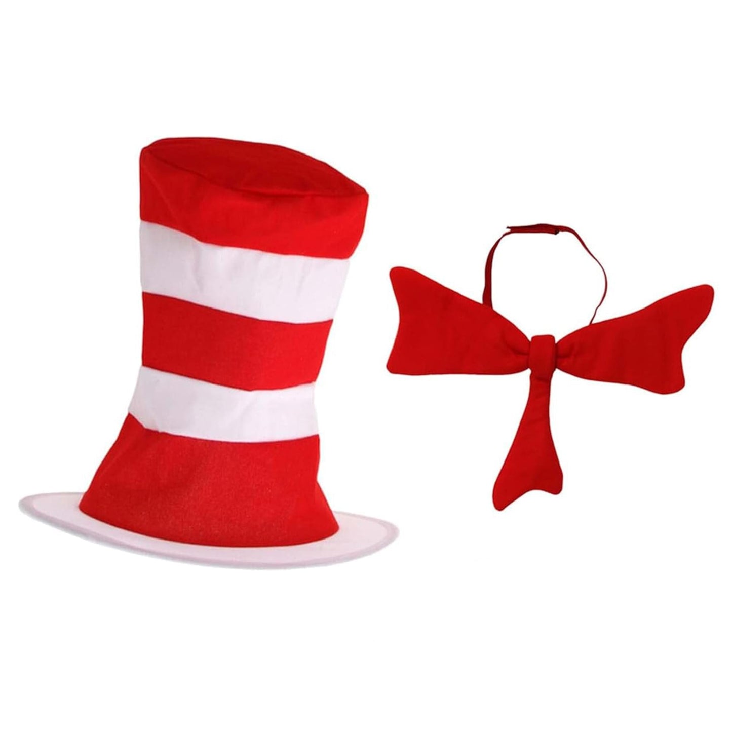 Dr. Seuss Cat In the Hat Tie & Hat Adult Costume Kit