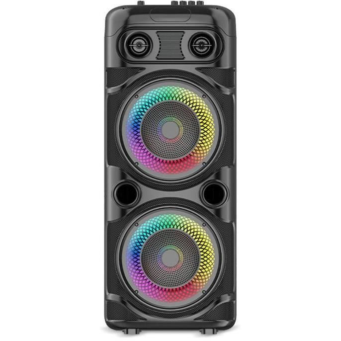 Luminous Karaoke Speaker - INOVALLEY - KA123-XXL - Bluetooth V5.0 - 75 cm - 900 W - Black