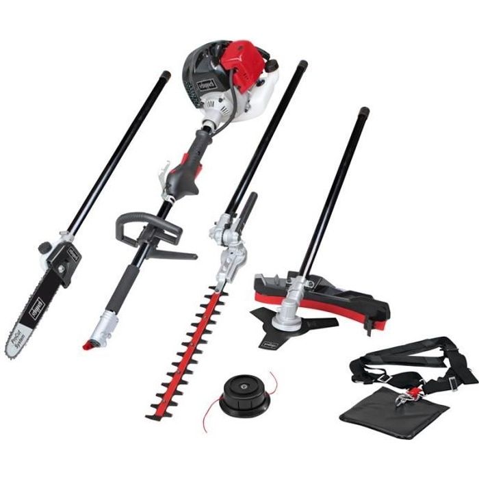 SCHEPPACH 52CC 4 in 1 petrol brush cutter (brush cutter, pruner, hedge trimmer, edger)