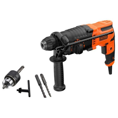 BLACK + DECKER BEHS01-QS HAMMER DRILL SDS + 650 WATTS