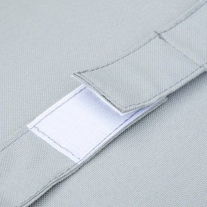 Outsunny Gartenmöbel-Set für 3 Personen mit Beistelltisch Sofa mit Kissen L-Form Outdoor Aluminium Cremeweiß