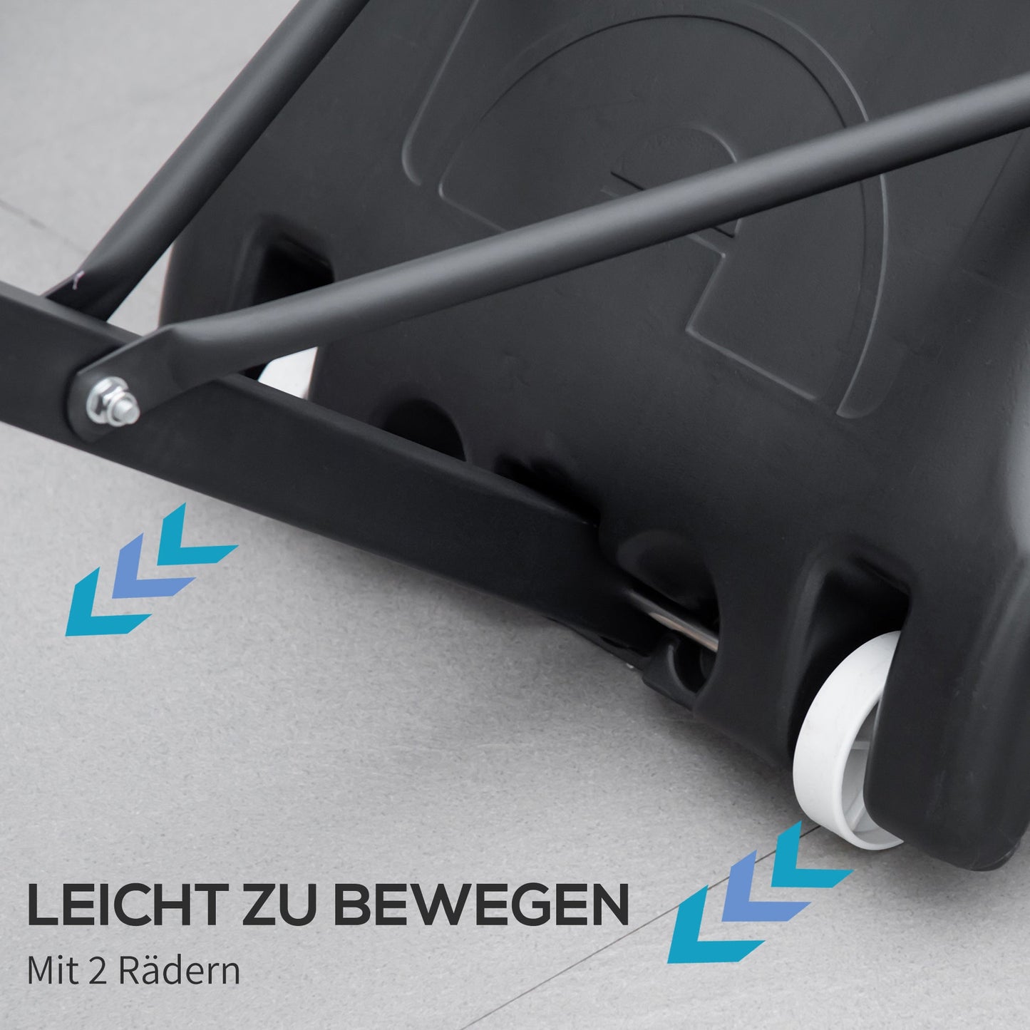 HOMCOM Basketballkorb, höhenverstellbar, befüllbarer Standfuß, hochstabil, schwarz, 131 x 49 x 195-250 cm