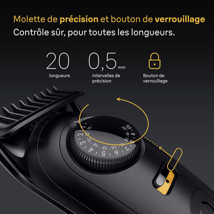 Electric Shaver - BRAUN - Series 5 BT5500 - 120 min battery life - Waterproof - Black