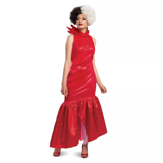 Disney Cruella Adult Red Costume Dress | S (4-6)