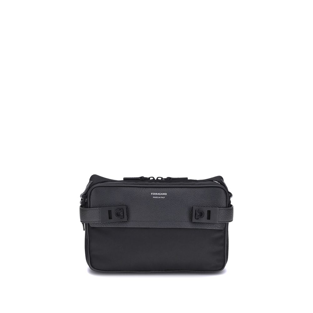 Black Calf Leather Bos Taurus Shoulder Bag