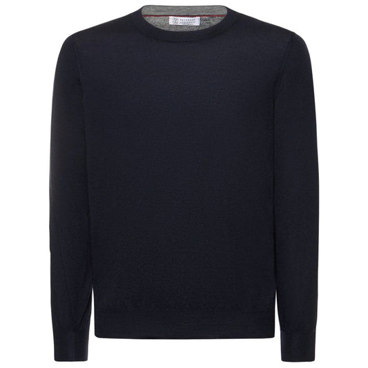 Blue Cashmere Men Sweater