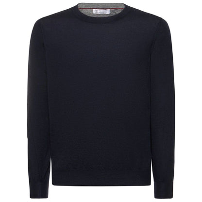 Blue Cashmere Men Sweater