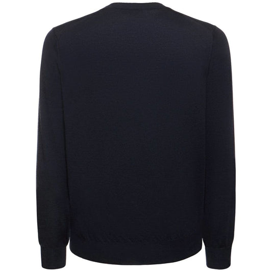 Blue Cashmere Men Sweater