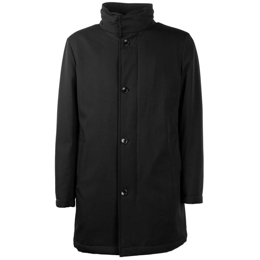 Black Wool Men Jacket
