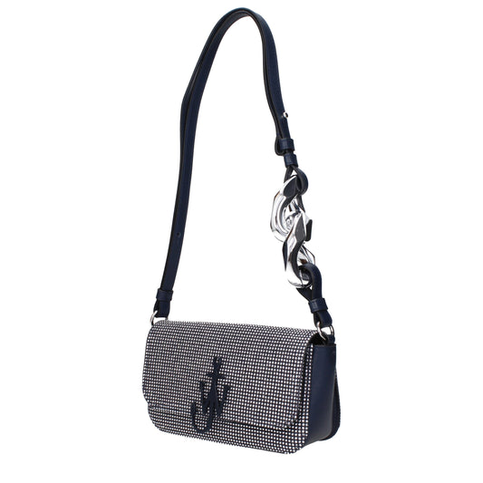 Blue Fabric Shoulder Bag