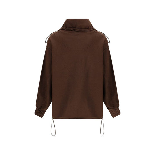 Brown Cotton Sweatshirt