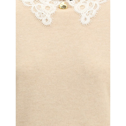 Beige Fleece Wool Sweatshirt
