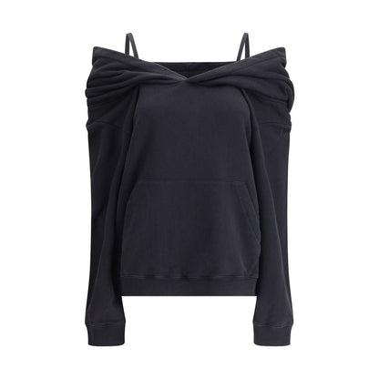 Black Cotton Sweatshirt