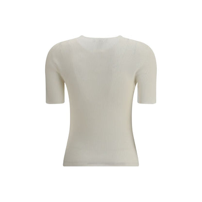 White Silk T-Shirt