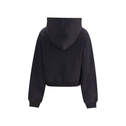 Black Cotton Sweatshirt