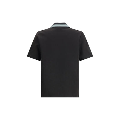 Black Viscose Polo Shirt