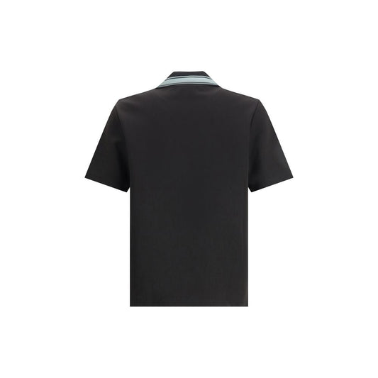 Black Viscose Polo Shirt