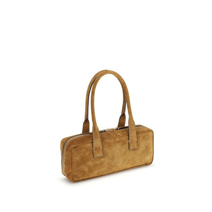 Beige Calf Leather Bos Taurus Shoulder Bag