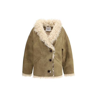 Beige Polyester Coat
