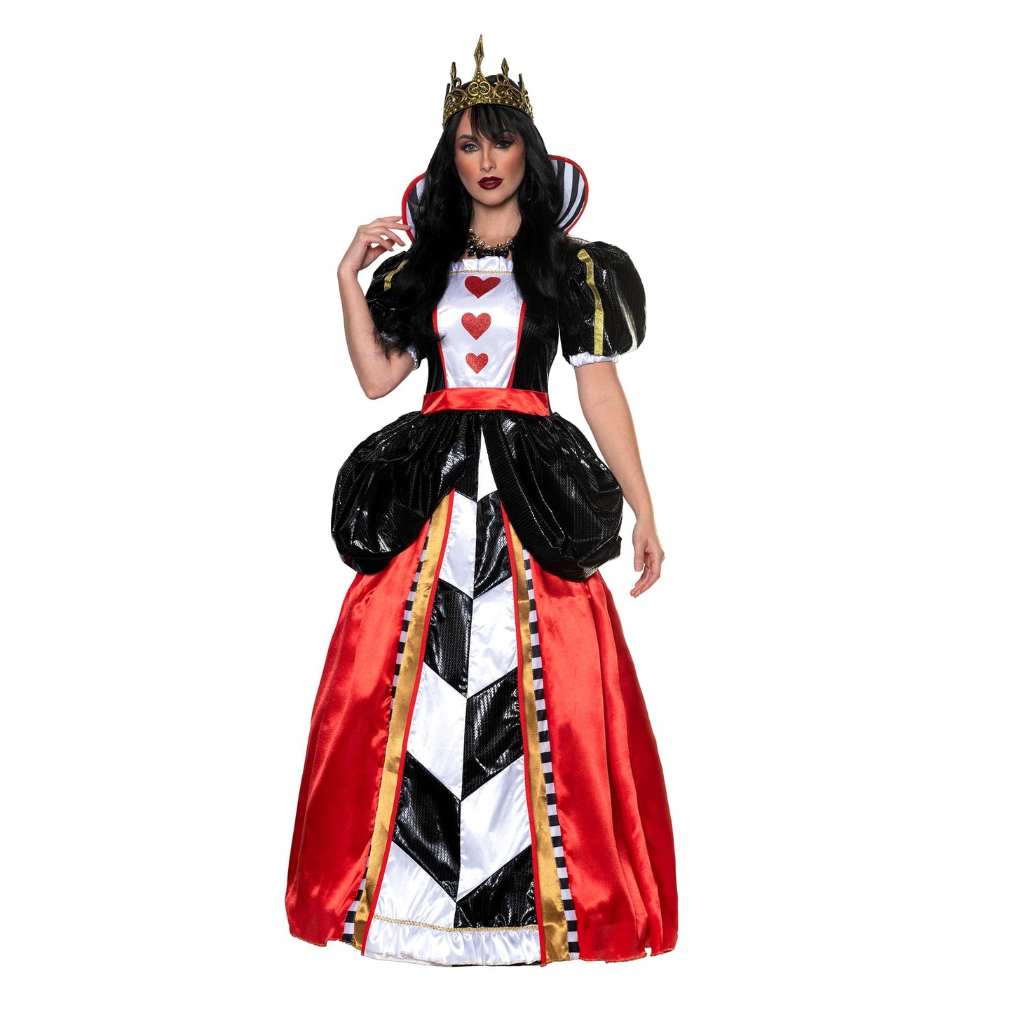 Alice in Wonderland Queen Of Hearts Adult Costume Dress | LG